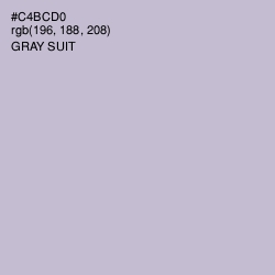 #C4BCD0 - Gray Suit Color Image